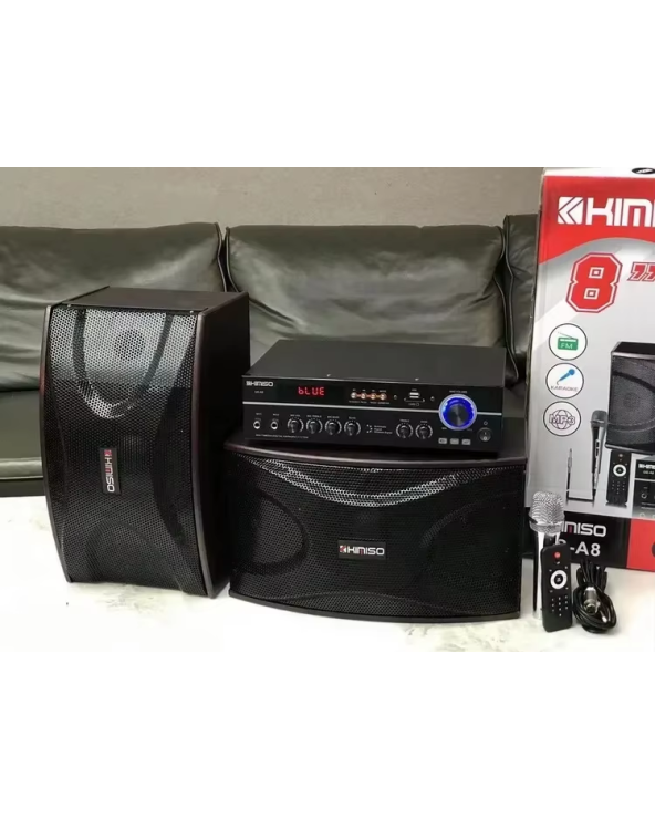 Σετ ηχεία subwoofer με ενισχυτή & μικρόφωνο Karaoke - QS-A8