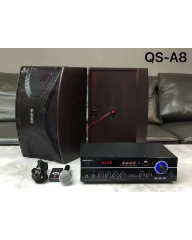 Σετ ηχεία subwoofer με ενισχυτή & μικρόφωνο Karaoke - QS-A8