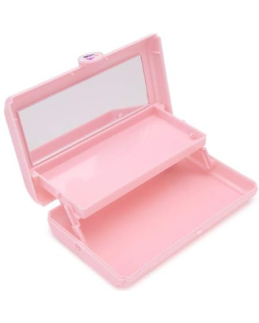 Κουτί οργάνωσης μακιγιάζ με καθρέπτη - 575 - 121064 - Light Pink