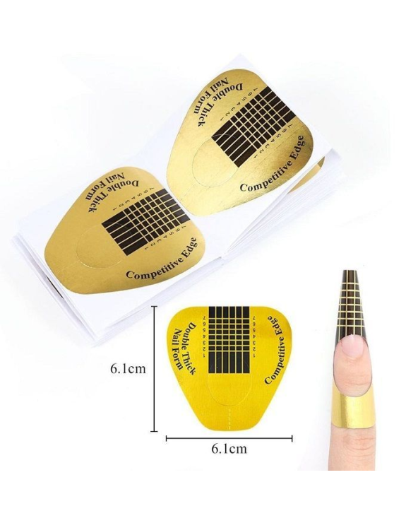 Φόρμες επιμήκυνσης νυχιών - 50pcs - ZT01 OPP