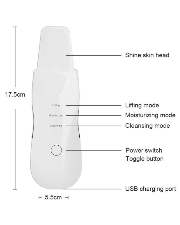 Συσκευή σύσφιξης/καθαρισμού/ενυδάτωσης προσώπου - Σπάτουλα