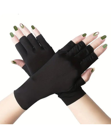 Γάντια μανικιούρ για προστασία από ακτινοβολία UV - NG01 - 910532 - Black