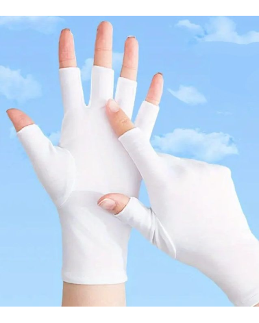 Γάντια μανικιούρ για προστασία από ακτινοβολία UV - NG01 - 910532 - White