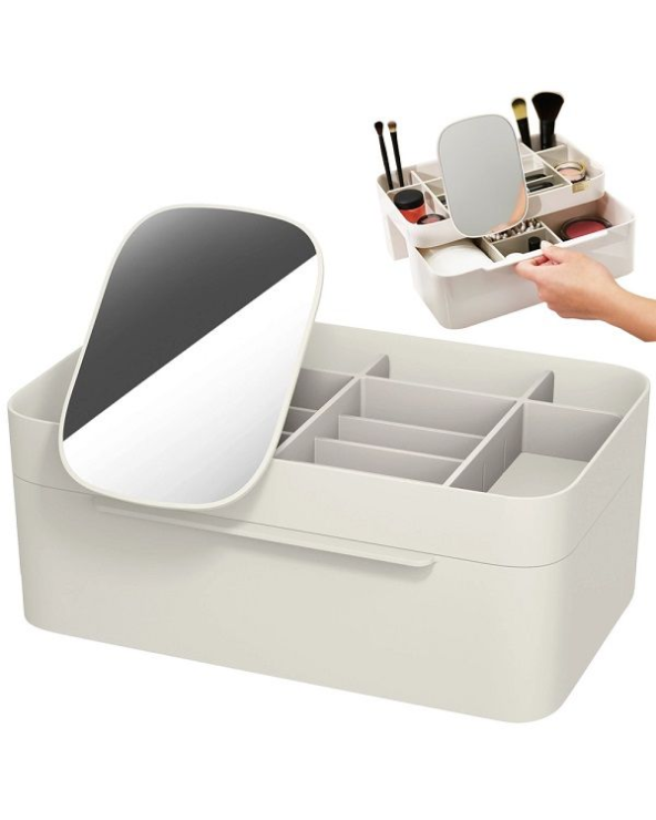 Θήκη οργάνωσης καλλυντικών με καθρέπτη - 211