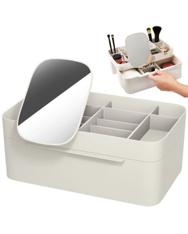 Θήκη οργάνωσης καλλυντικών με καθρέπτη - 211