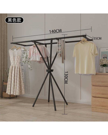 Κρεμάστρα δαπέδου & απλώστρα ρούχων - YH9912B  - 114302 - Black