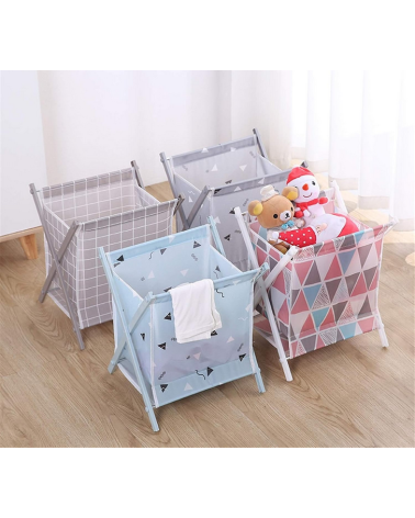 Υφασμάτινο πτυσσόμενο καλάθι αποθήκευσης - YX9101