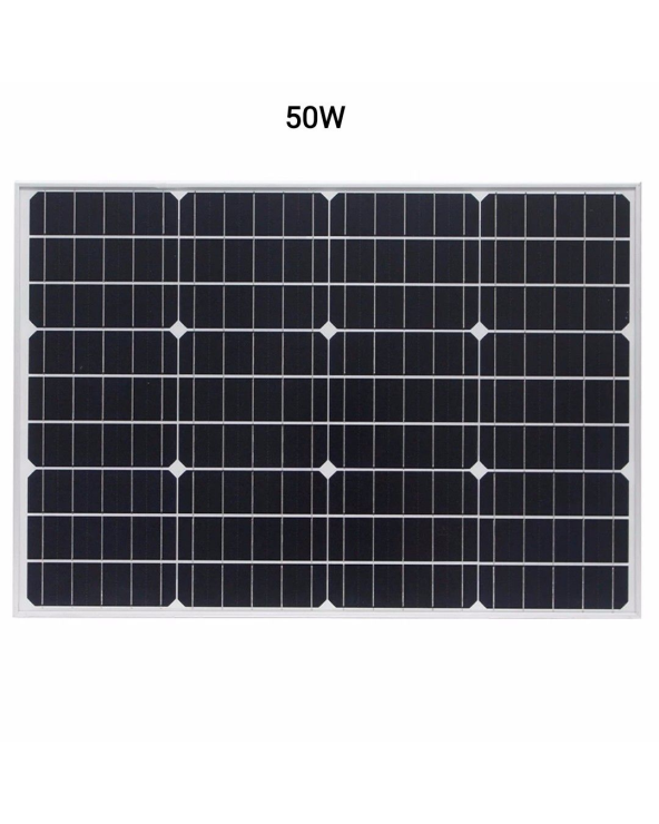 Μονοκρυσταλλικό ηλιακό πάνελ - Solar Panel - 50W
