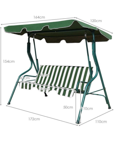 Κούνια κήπου 3θέσια - YB3106