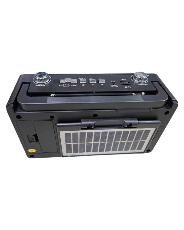 Επαναφορτιζόμενο ραδιόφωνο με ηλιακό πάνελ - PX-730BTS - 457309 - Brown