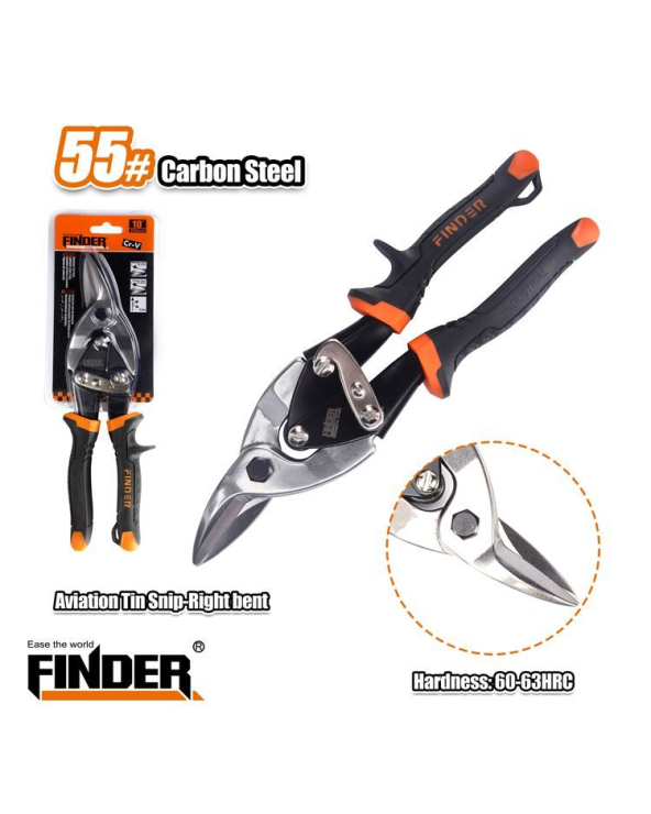 Ψαλίδι λαμαρίνας δεξιάς κοπής - 10" - Finder