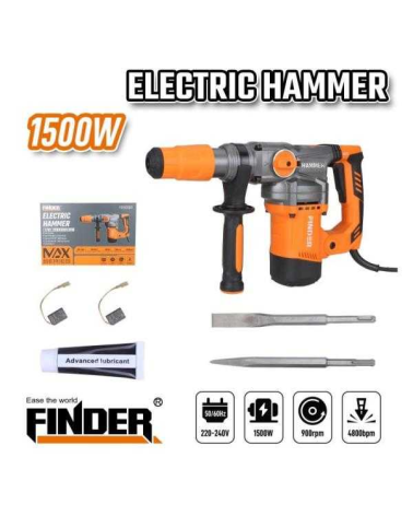 Κρουστικό σκαπτικό πιστολέτο ρεύματος - 1500W/4800bpm - Finder