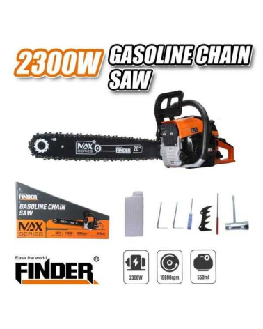 Αλυσοπρίονο βενζίνης - 2300W/3.1HP/20" - 58cc - Finder
