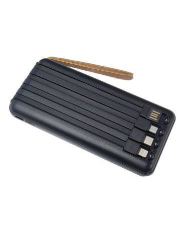 Powerbank με ηλιακό πάνελ - 4in1 - 10.000mah - Y179 - 810385 - Black