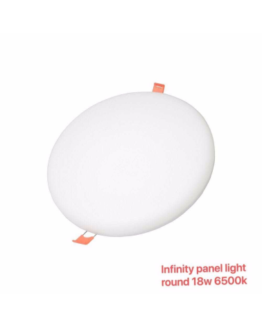 Φωτιστικό LED - Round Panel - Χωνευτό - 18W - 6500K