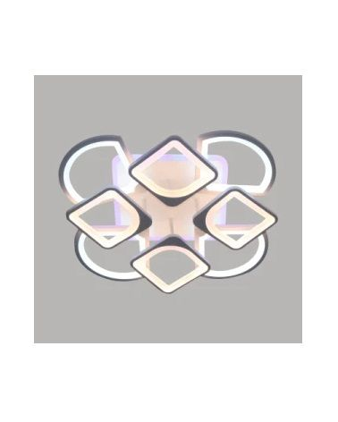 Φωτιστικό οροφής LED - Πλαφονιέρα με Dimmer - 5136-8WH+RGB