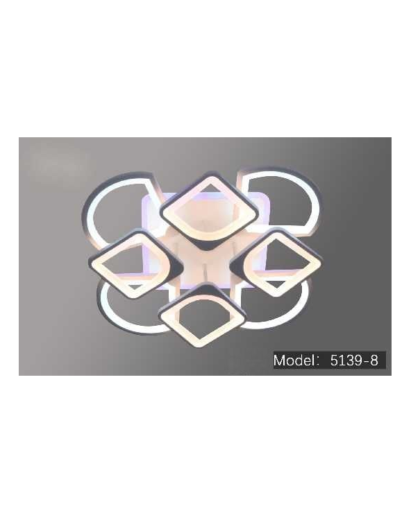 Φωτιστικό οροφής LED - Πλαφονιέρα με Dimmer - 5136-8WH+RGB