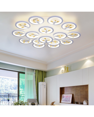 Φωτιστικό οροφής LED - Πλαφονιέρα με Dimmer - 5156-15WH