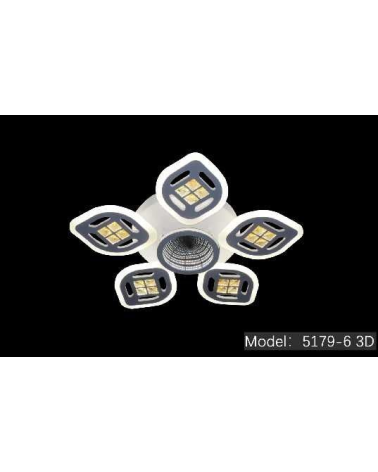 Φωτιστικό οροφής LED - Πλαφονιέρα με Dimmer - 5179-6WH