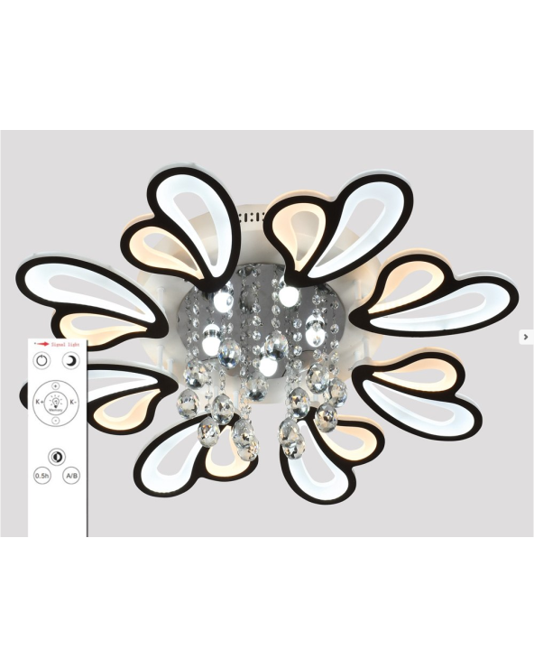 Φωτιστικό οροφής LED - Πλαφονιέρα με Dimmer - 5169-8BK