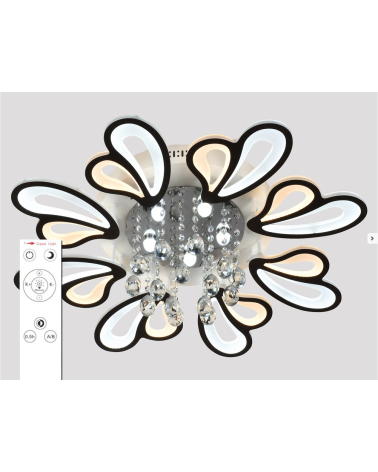 Φωτιστικό οροφής LED - Πλαφονιέρα με Dimmer - 5169-8BK