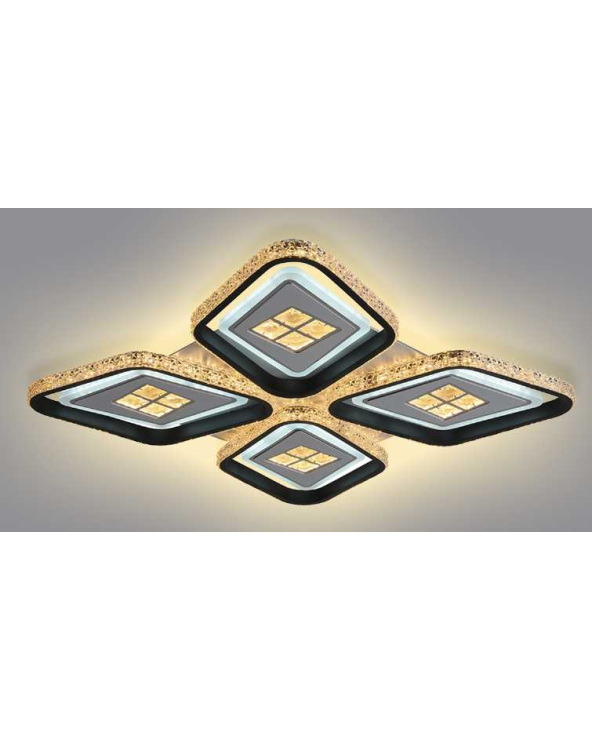 Φωτιστικό οροφής LED - Πλαφονιέρα με Dimmer - 6019-4BK