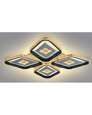 Φωτιστικό οροφής LED - Πλαφονιέρα με Dimmer - 6019-4BK