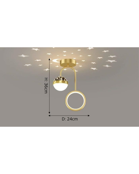 Φωτιστικό οροφής LED με Φωτορυθμικό - PH016