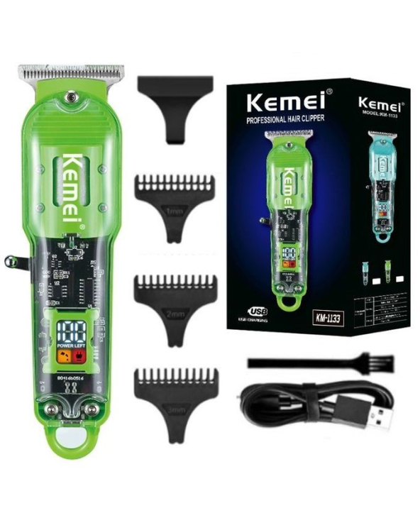 Κουρευτική μηχανή - KM-1133 - Kemei - Green