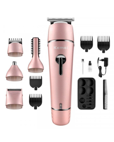 Κουρευτική μηχανή - KM-1015 - Kemei - Pink