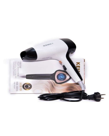 Πιστολάκι μαλλιών - KM-6836 - Kemei - White