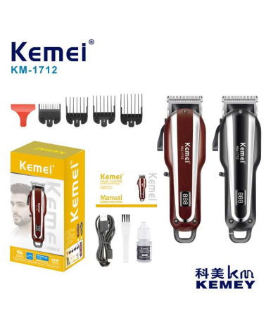Κουρευτική μηχανή - KM-1712 - Kemei - Red