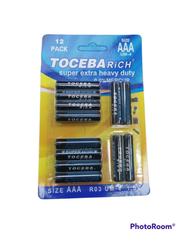 Μπαταρίες ΑΑΑ –  UM-4 – 1.5V - 12pcs – 400093