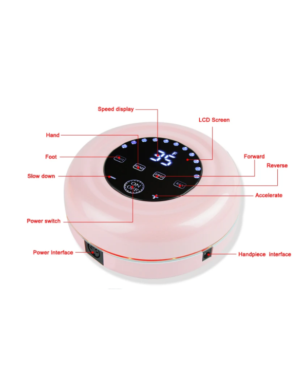 Ηλεκτρικός τροχός μανικιούρ-πεντικιούρ - JMD-216 - 581382 - Blue