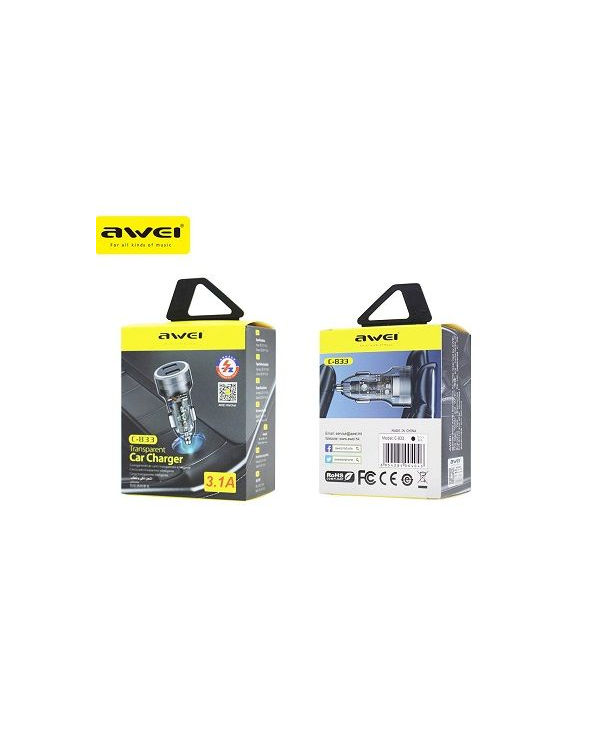 Φορτιστής αναπτήρα αυτοκινήτου - Quick Charger - C833 - AWEI