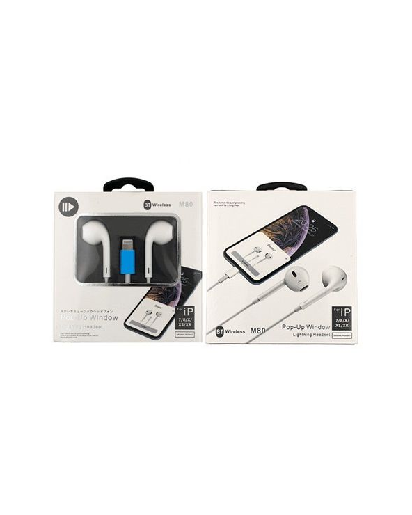 Ενσύρματα ακουστικά - Lightning - M80 - IP
