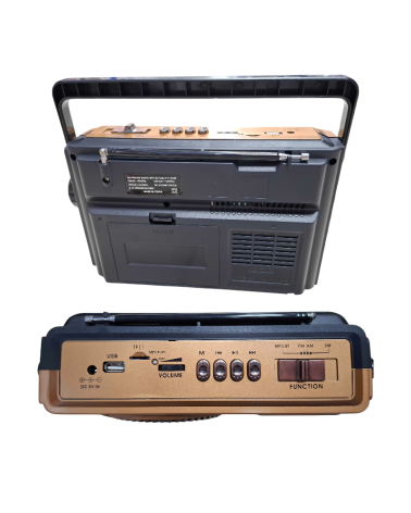 Επαναφορτιζόμενο ραδιόφωνο - PX-101BT - 020023 - Gold