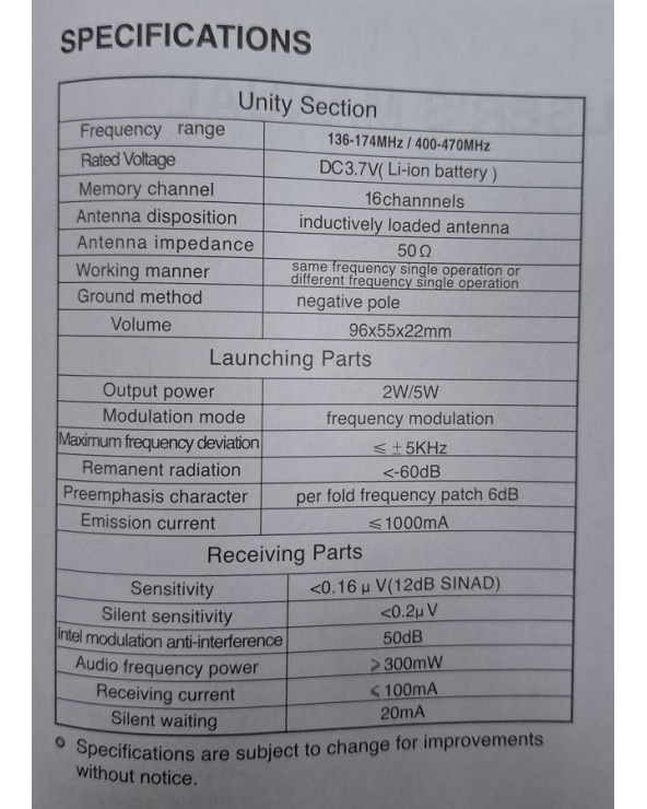 Φορητός πομποδέκτης - A10 - Apach