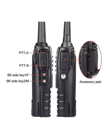 Φορητός πομποδέκτης - UHF/VHF - 5W - UV82 - Baofeng