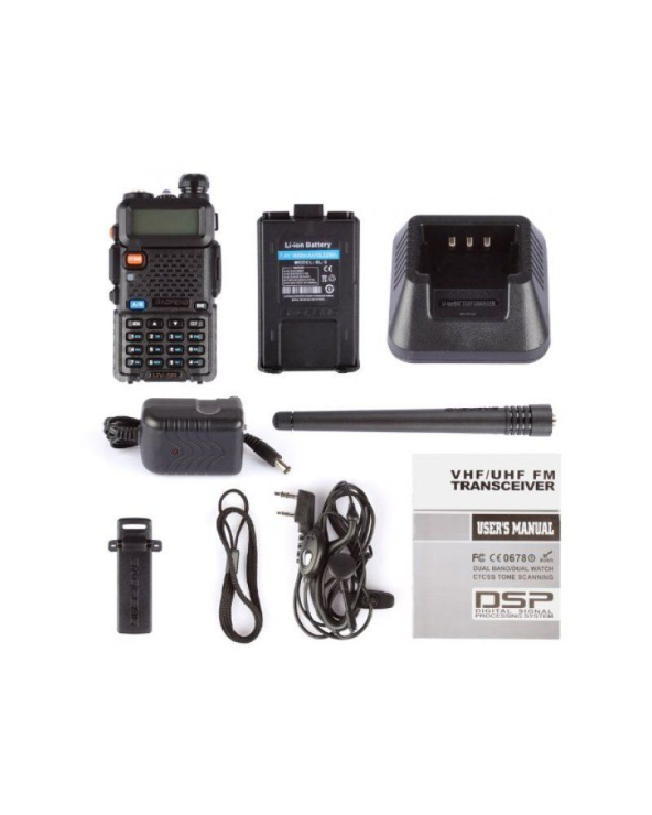 Φορητός πομποδέκτης - UHF/VHF - 5.8W - UV-5R - Baofeng - 846301
