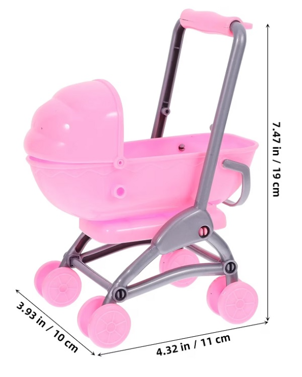 Παιδικό καροτσάκι mini με κούκλα - 0812-155