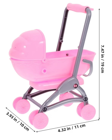 Παιδικό καροτσάκι mini με κούκλα - 0812-155