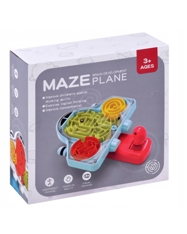 Παιδικό εκπαιδευτικό παιχνίδι - Maze Plane - 589-66