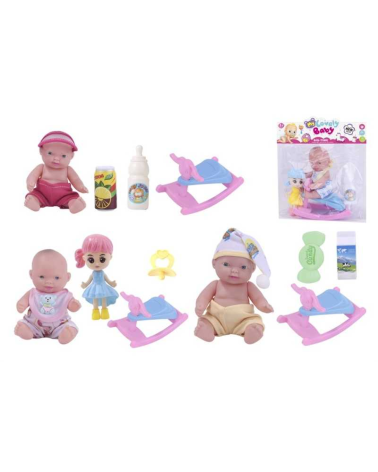Κούκλα μωρό με αξεσουάρ φροντίδας - 0812-2056