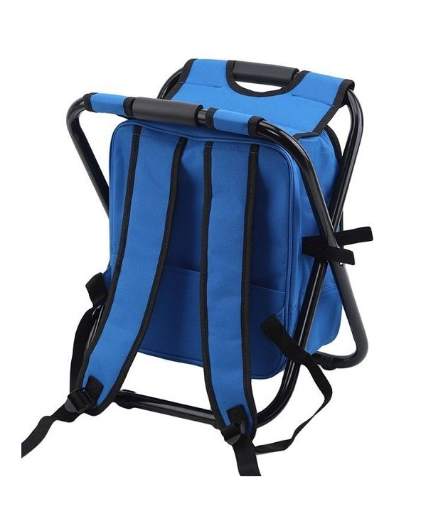 Πτυσσόμενο σκαμπό και σακίδιο camping - 1344 - 170105 - Black