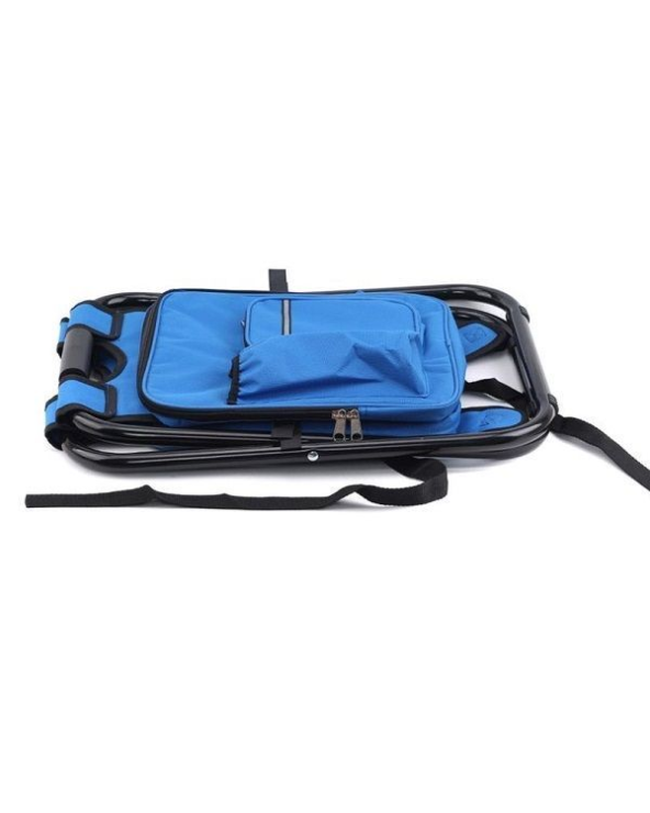 Πτυσσόμενο σκαμπό και σακίδιο camping - 1344 - 170105 - Black