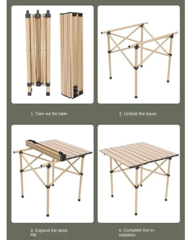 Πτυσσόμενο τραπέζι εξωτερικού χώρου - 2004-64cm