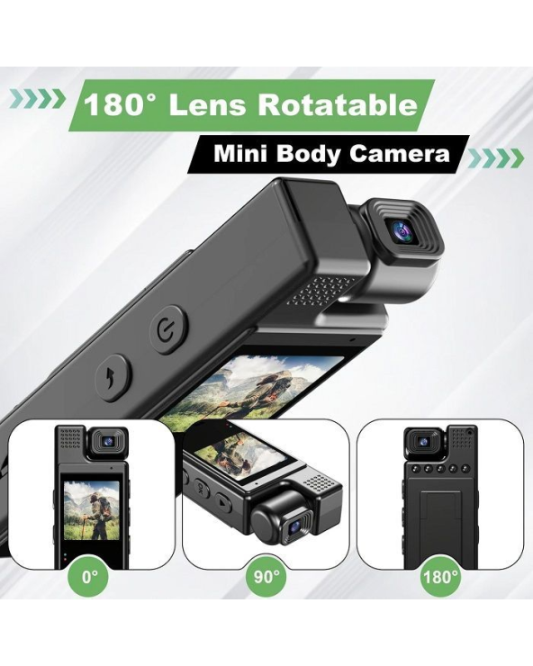 Φορητή κάμερα παρακολούθησης mini με κλιπ