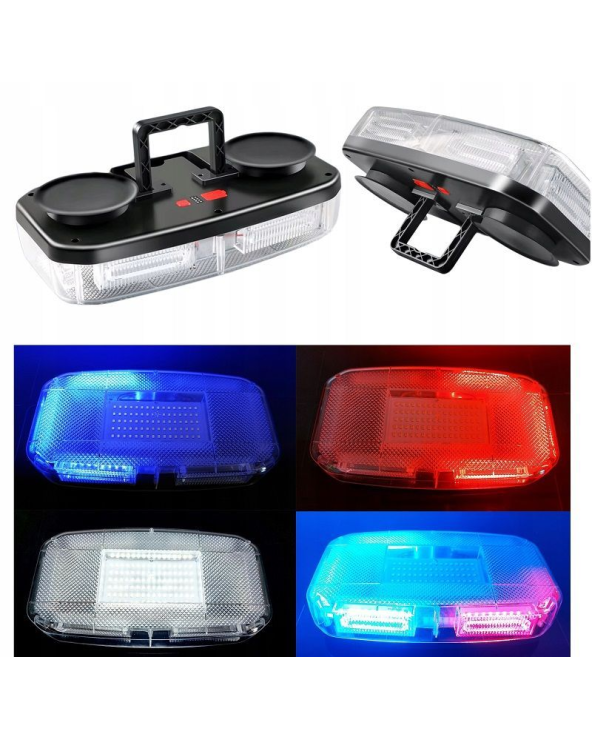 Ασύρματος φάρος οχημάτων Strobe & προβολέας έκτακτης ανάγκης με μαγνητική βάση - 1108914