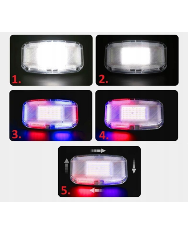 Ασύρματος φάρος οχημάτων Strobe & προβολέας έκτακτης ανάγκης με μαγνητική βάση - 1108914